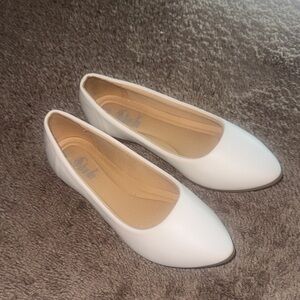 Elegant White Women's Flats